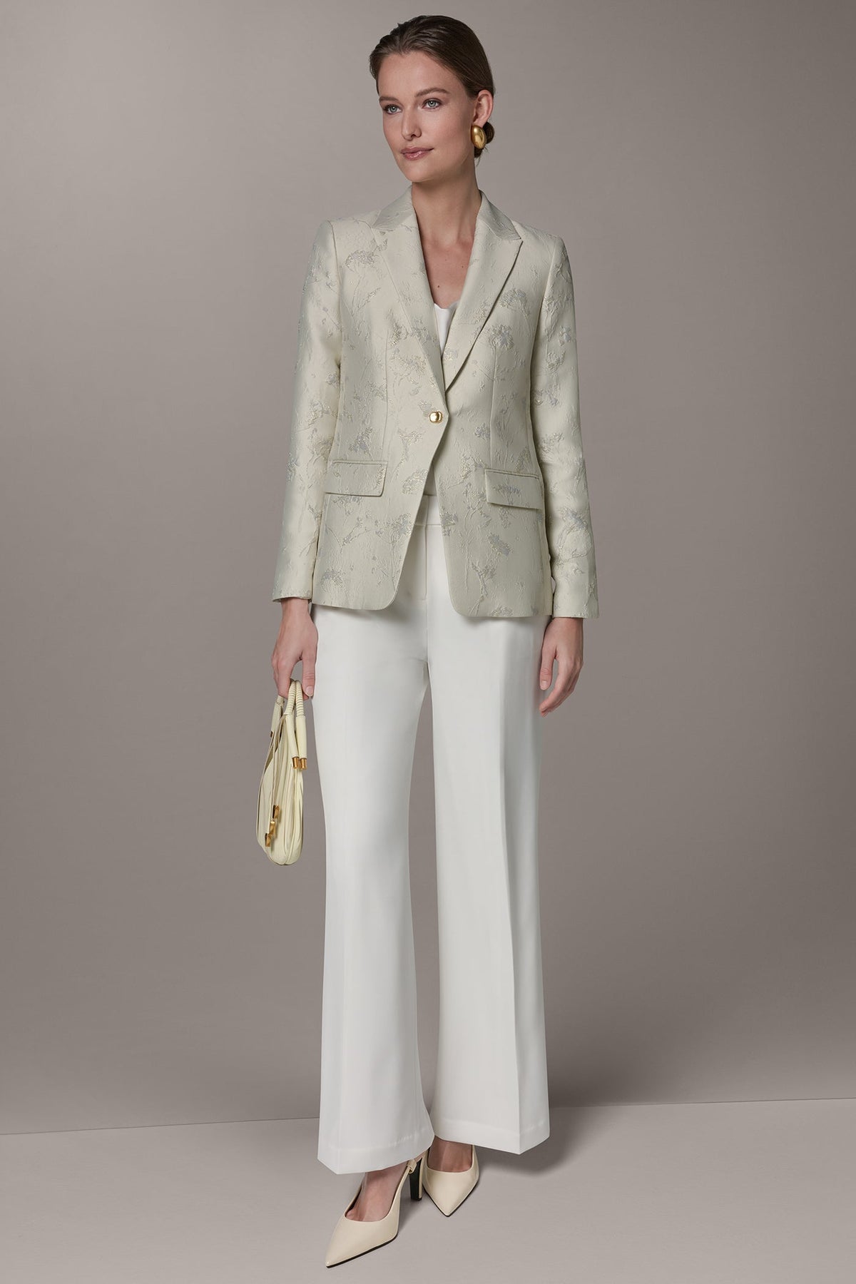 Donna Karan FLORAL SUIT BLAZER