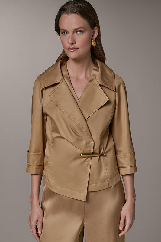 Donna Karan 3/4 SLEEVE WRAP JACKET