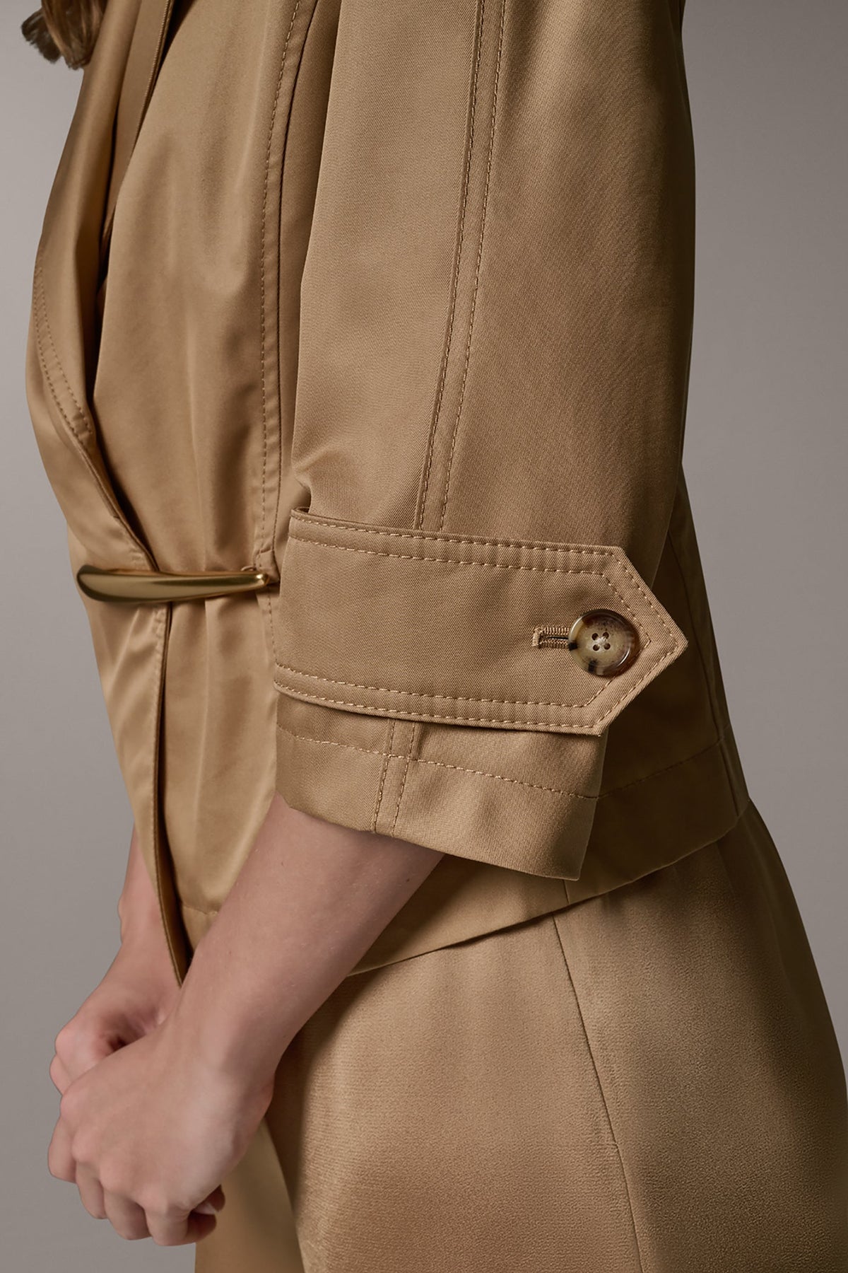 Donna Karan 3/4 SLEEVE WRAP JACKET