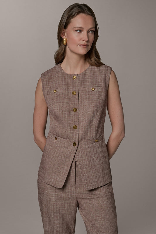 Donna Karan SLEEVELESS SUIT VEST