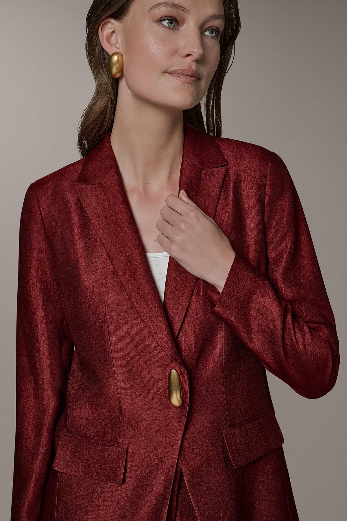Donna Karan ONE-BUTTON JACKET