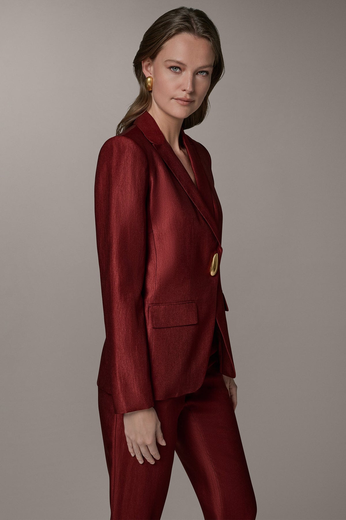 Donna Karan ONE-BUTTON JACKET