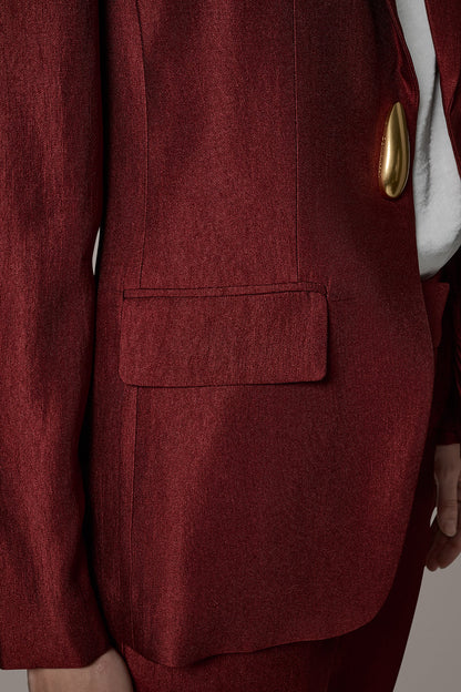 Donna Karan ONE-BUTTON JACKET