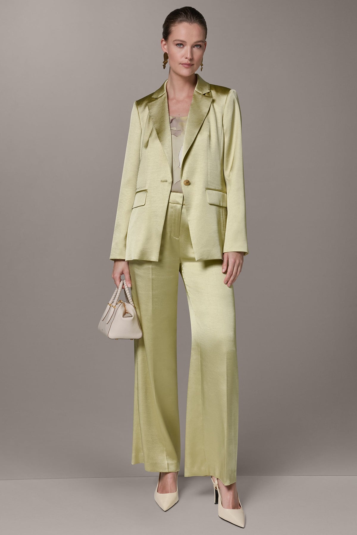 Donna Karan ONE BUTTON SUIT BLAZER