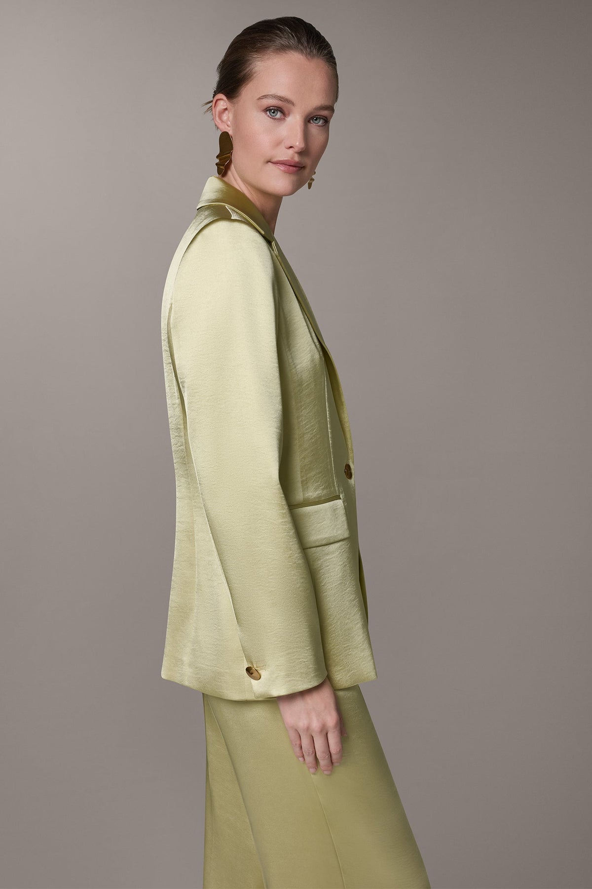 Donna Karan ONE BUTTON SUIT BLAZER