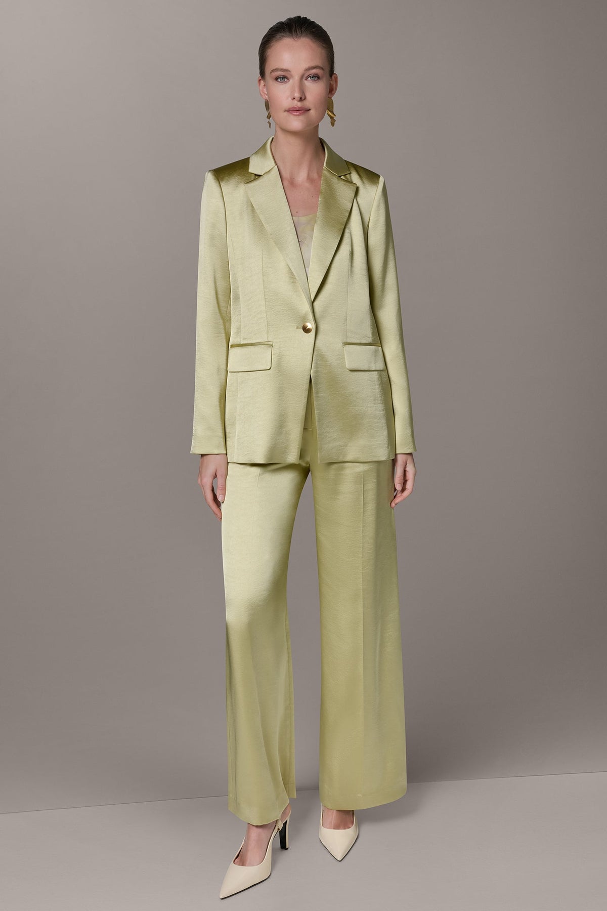 Donna Karan ONE BUTTON SUIT BLAZER