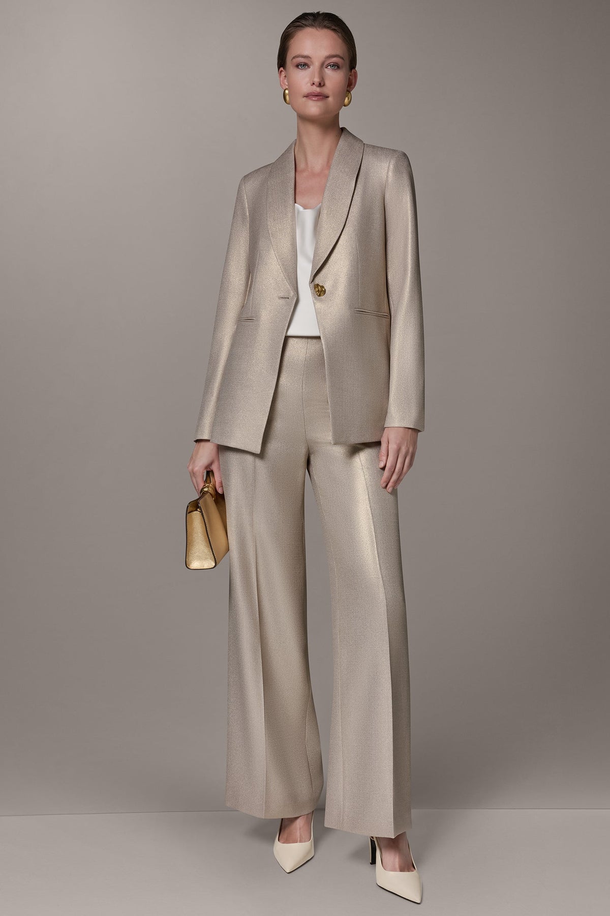 Donna Karan METALLIC SUIT BLAZER