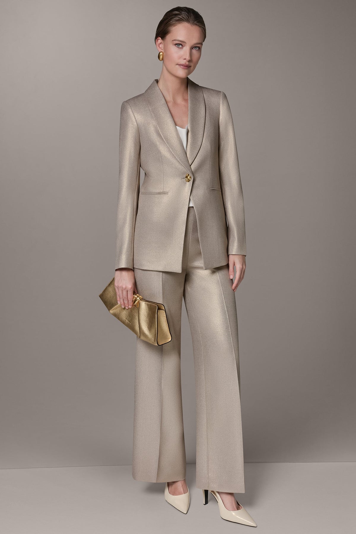 Donna Karan METALLIC SUIT BLAZER
