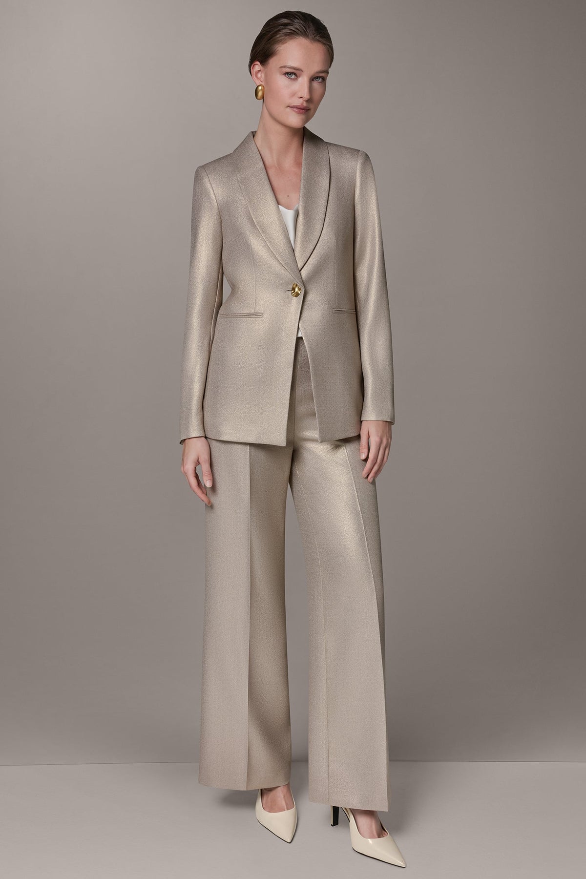 Donna Karan METALLIC SUIT BLAZER