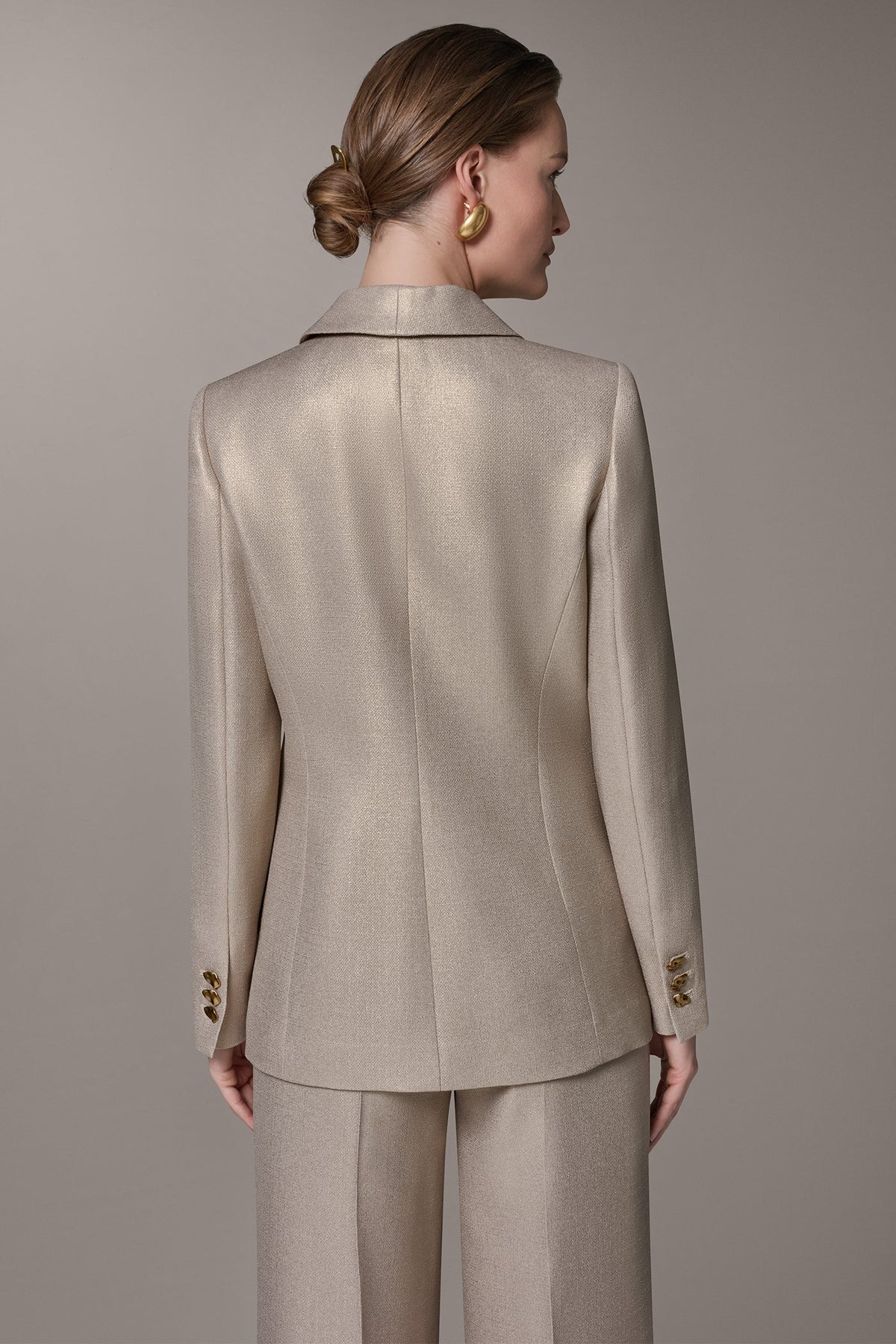 Donna Karan METALLIC SUIT BLAZER