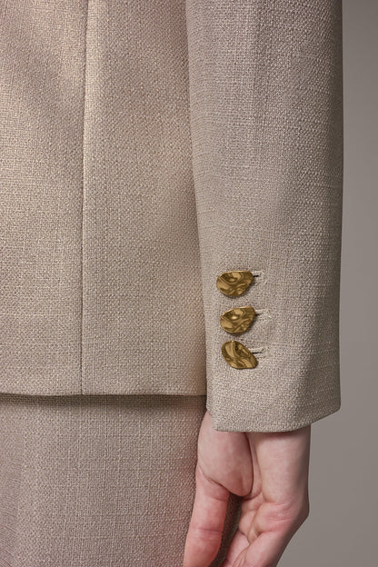 Donna Karan METALLIC SUIT BLAZER