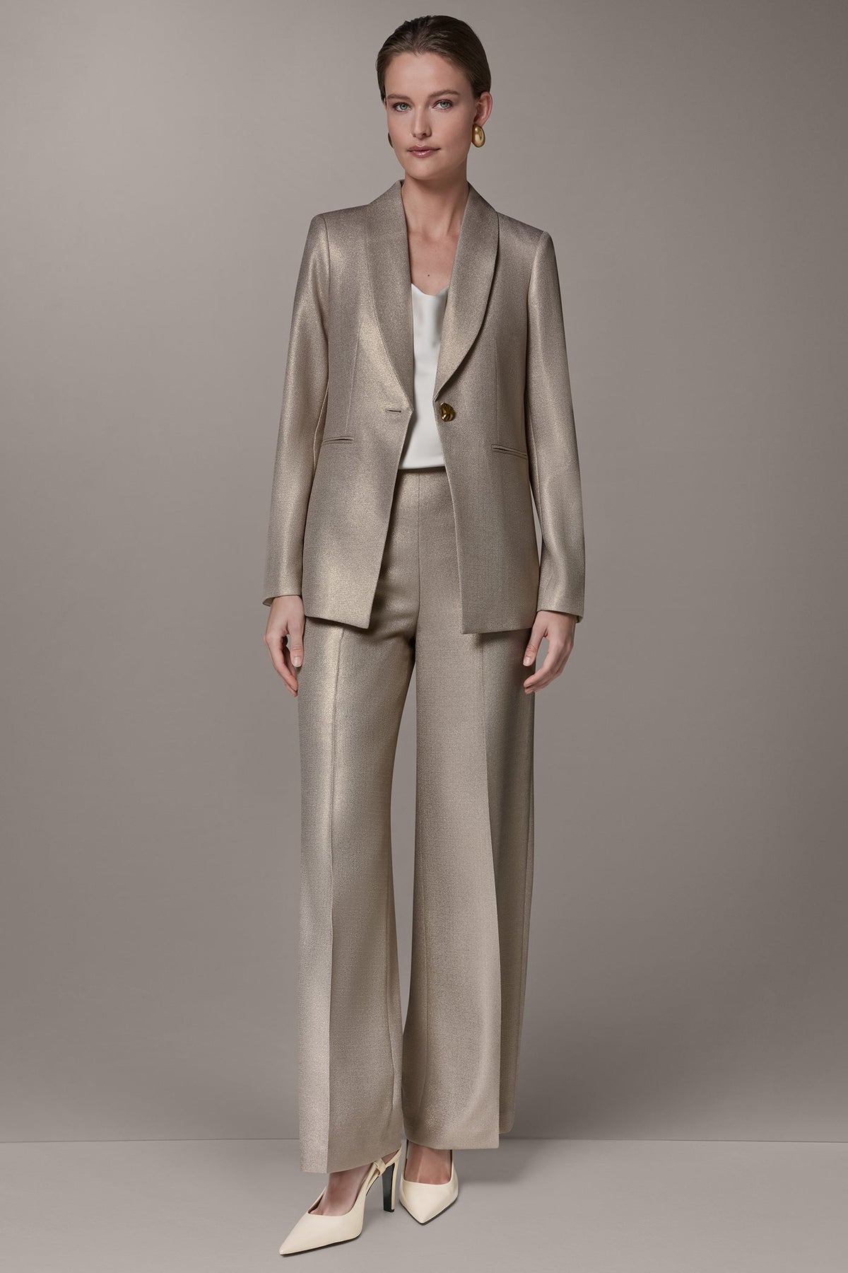 Donna Karan METALLIC SUIT BLAZER