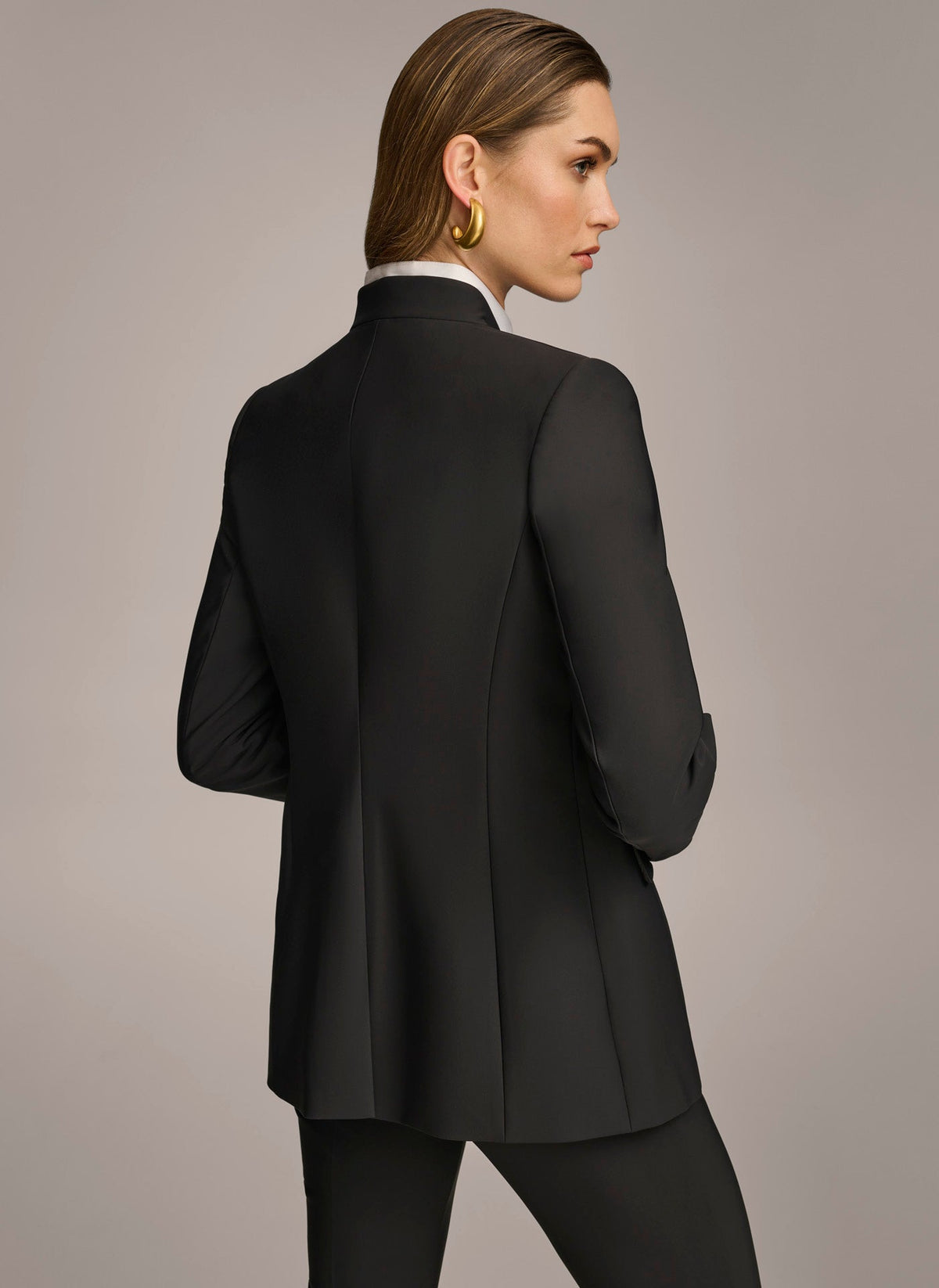 Donna Karan JACKET WITH BUTTON DETAILS ON SLEEVE