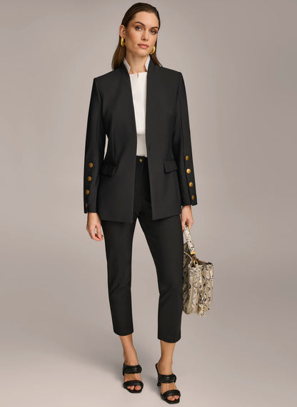 Donna Karan JACKET WITH BUTTON DETAILS ON SLEEVE