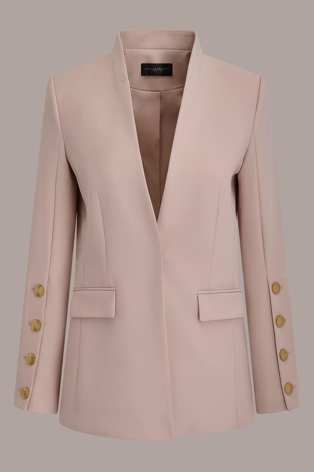Donna Karan BUTTON SLEEVE SUIT BLAZER