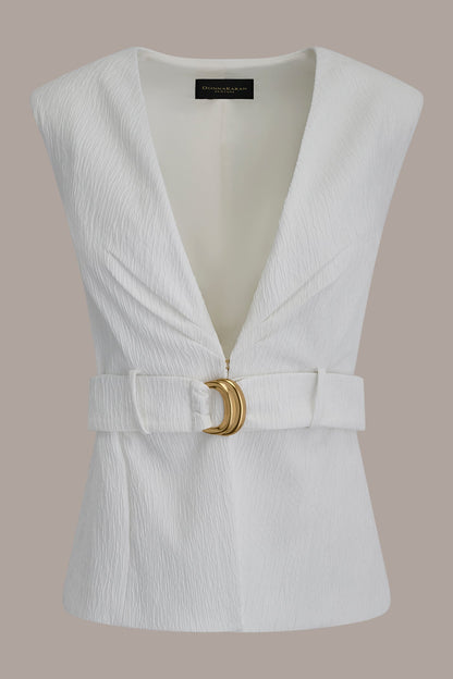 Donna Karan EXTENDED SHOULDER VEST