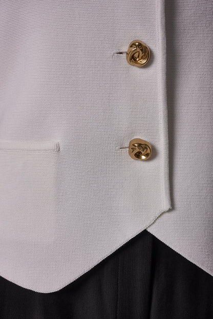 Donna Karan CROPPED SWEATER SUIT VEST