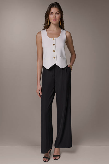 Donna Karan CROPPED SWEATER SUIT VEST
