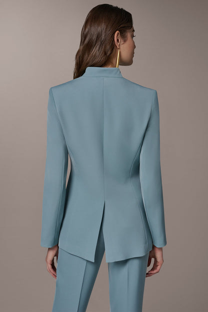 Donna Karan BUTTON SLEEVE SUIT BLAZER