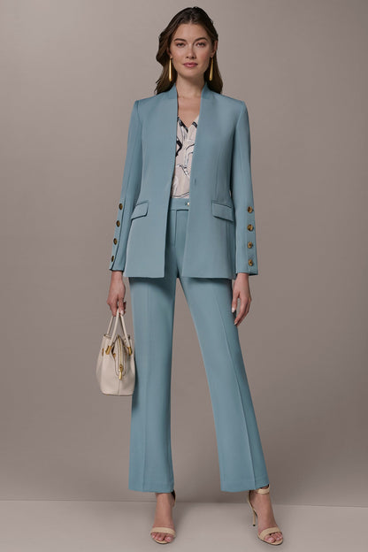 Donna Karan BUTTON SLEEVE SUIT BLAZER