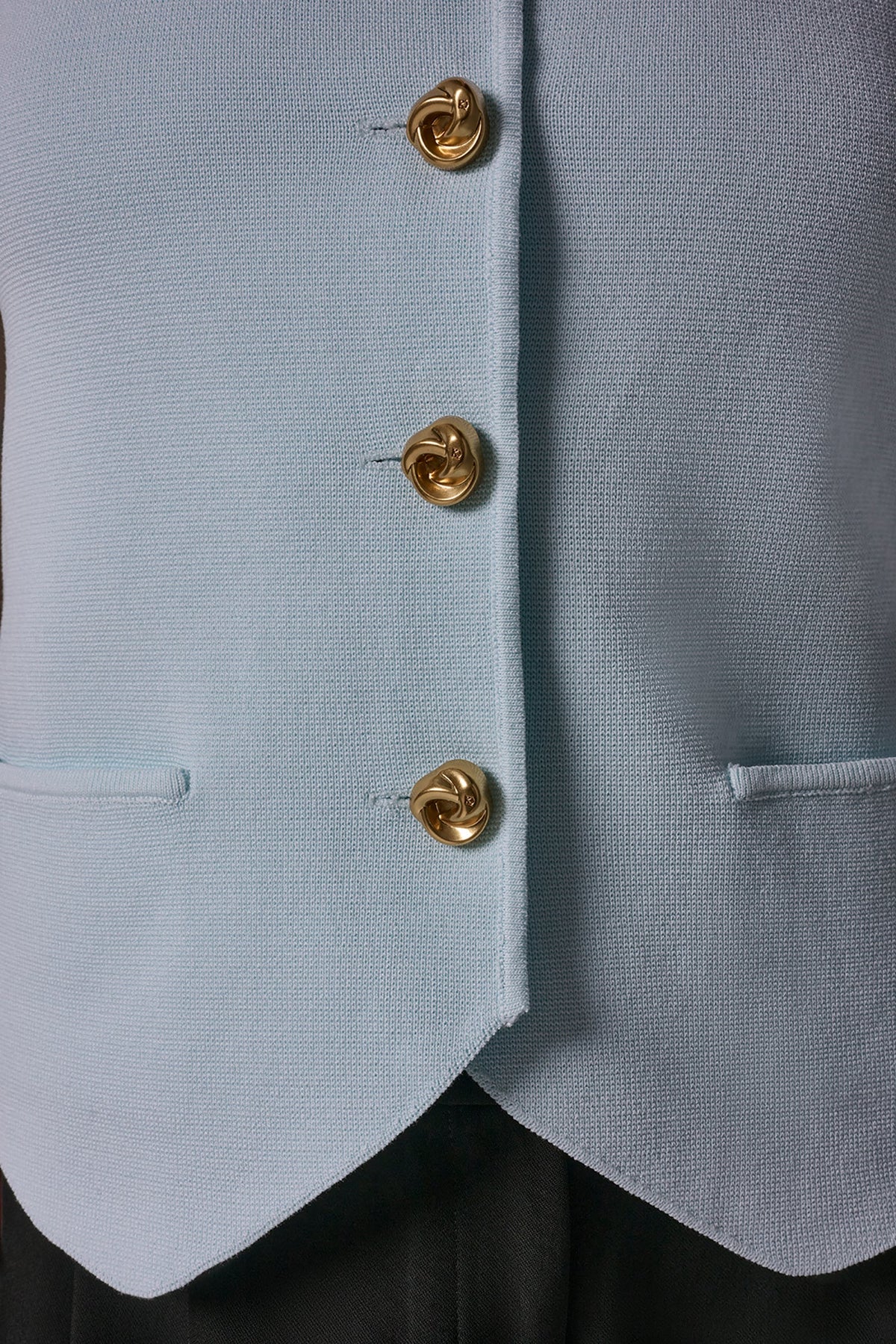 Donna Karan CROPPED SWEATER SUIT VEST