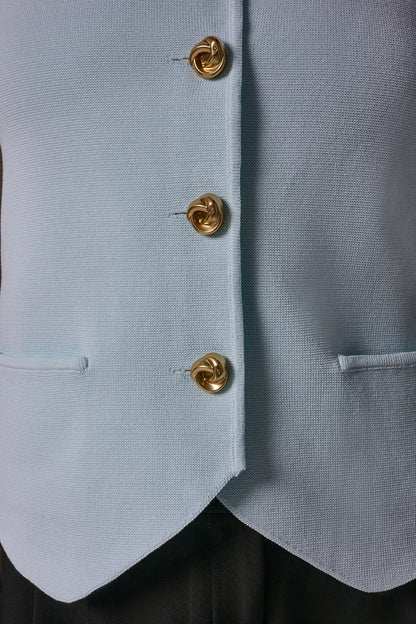 Donna Karan CROPPED SWEATER SUIT VEST