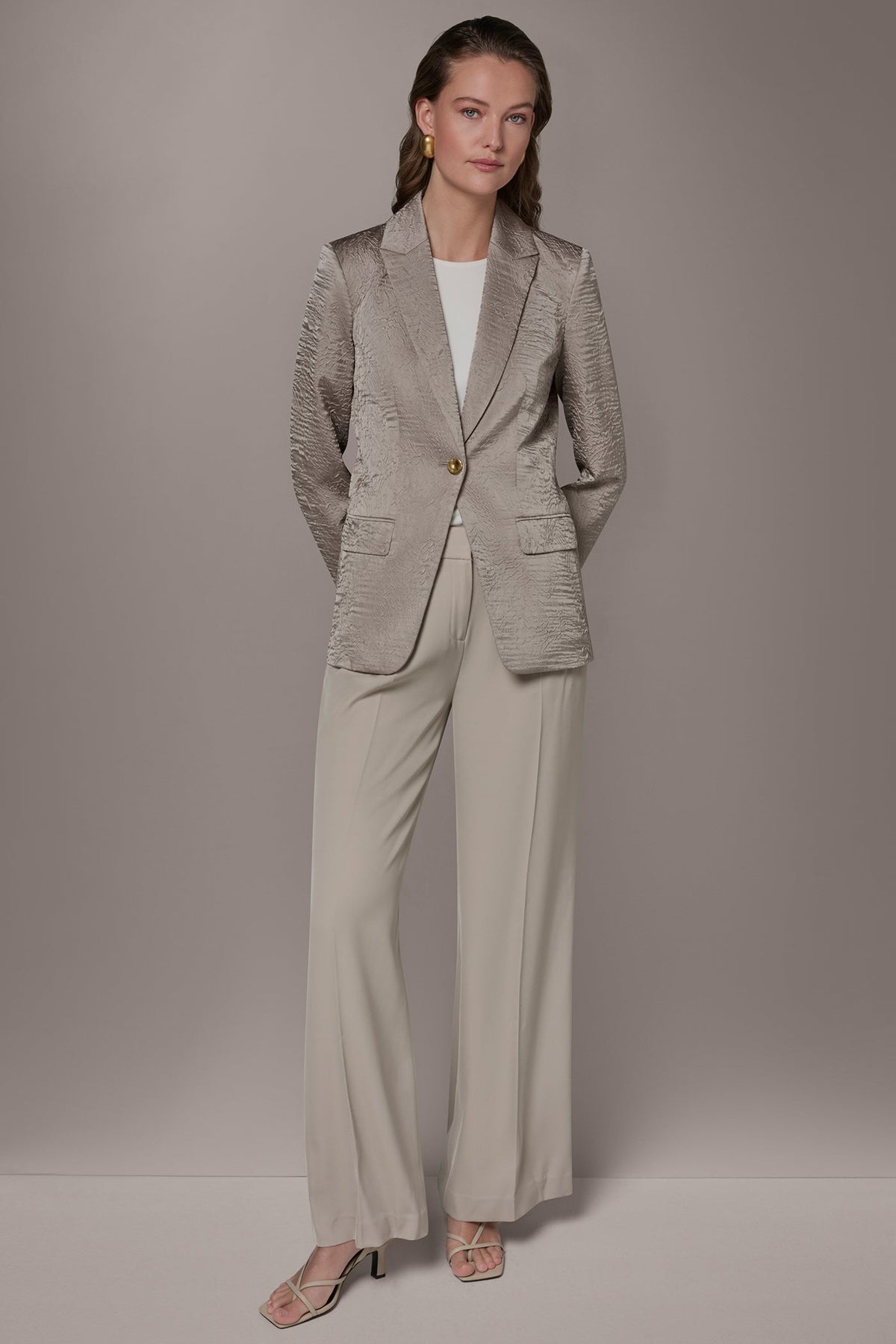 Donna Karan ONE BUTTON BLAZER