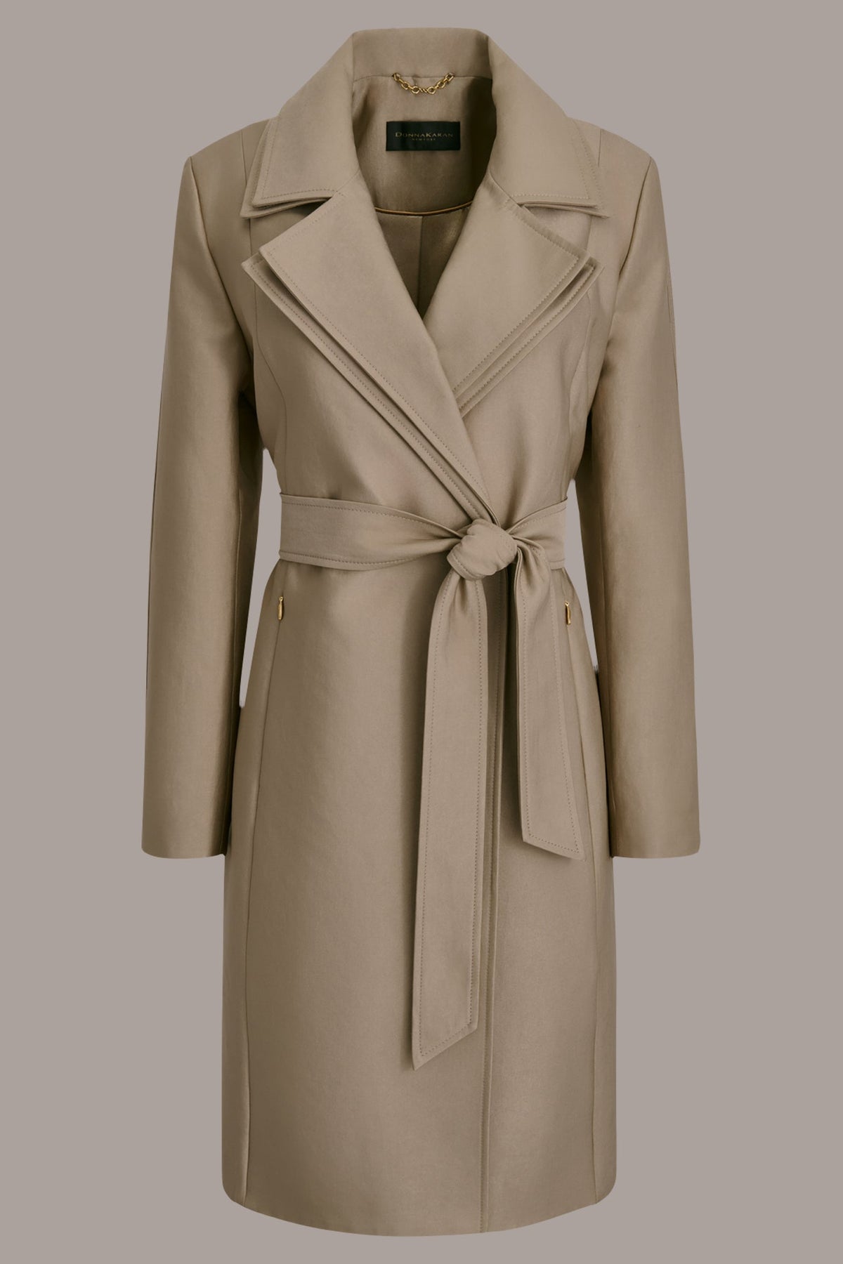 Donna Karan DOUBLE COLLAR TRENCH