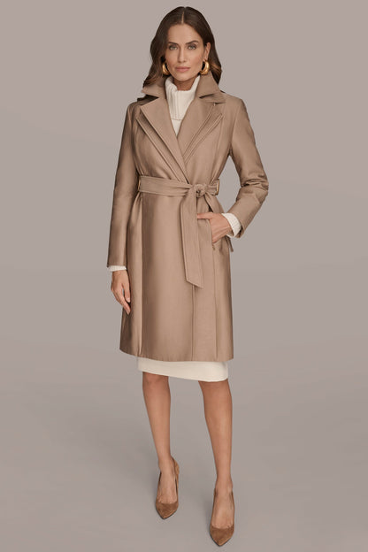 Donna Karan DOUBLE COLLAR TRENCH
