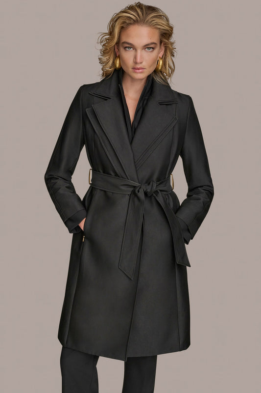 Donna Karan DOUBLE COLLAR TRENCH