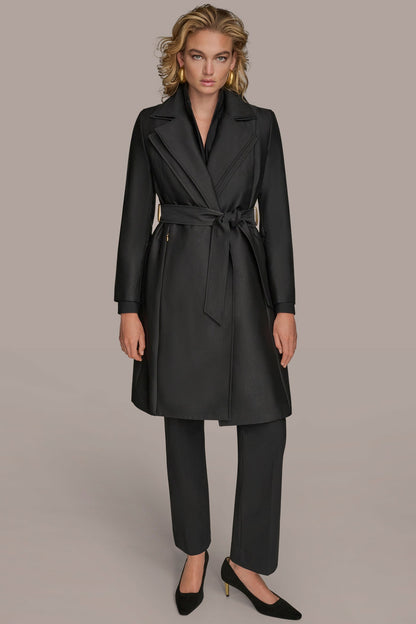 Donna Karan DOUBLE COLLAR TRENCH