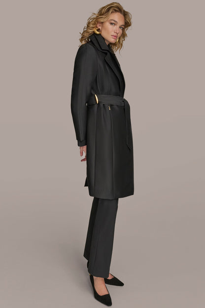 Donna Karan DOUBLE COLLAR TRENCH