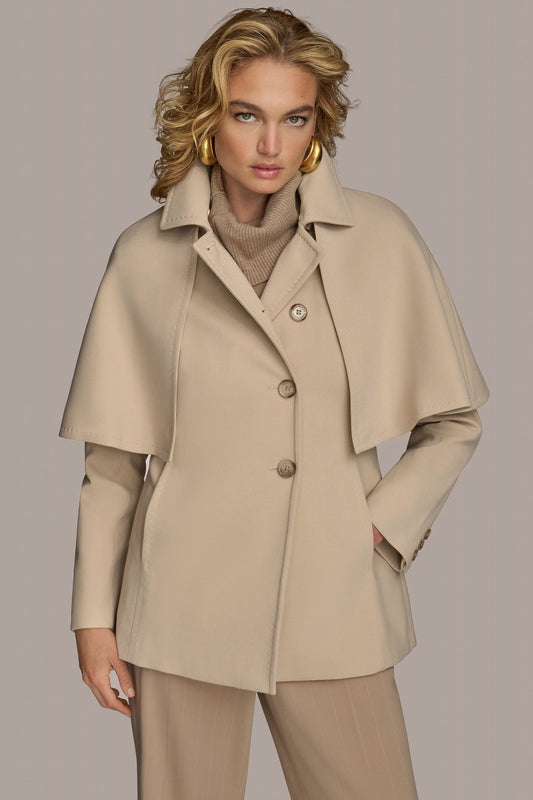 Donna Karan WATER REPELLENT CREPE CAPELET