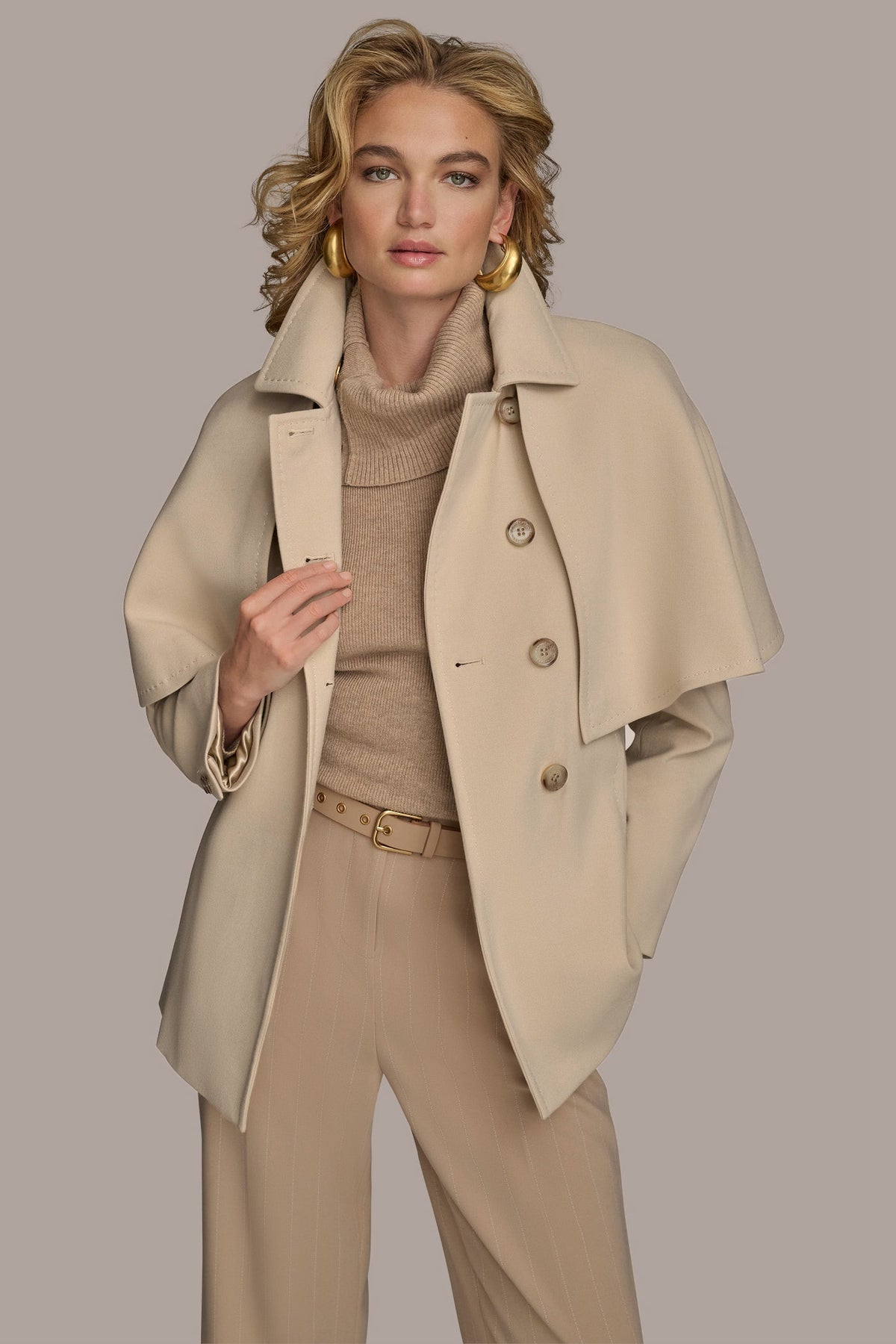 Donna Karan WATER REPELLENT CREPE CAPELET