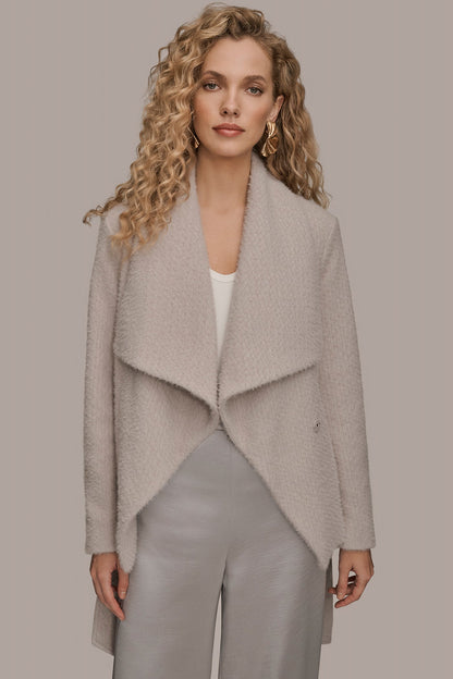 Donna Karan TIE-FRONT WRAP JACKET
