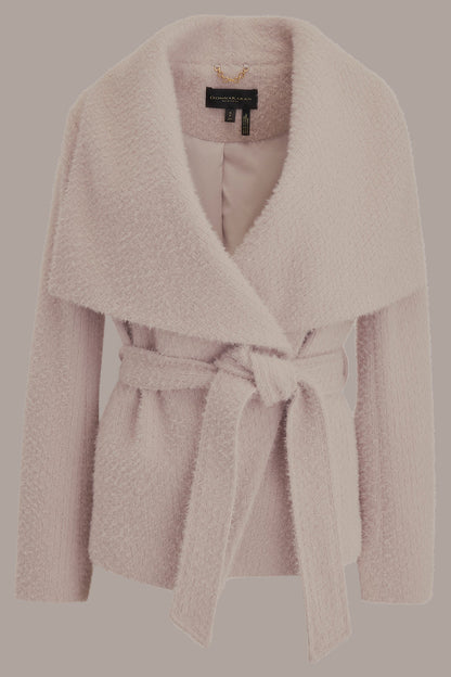 Donna Karan TIE-FRONT WRAP JACKET