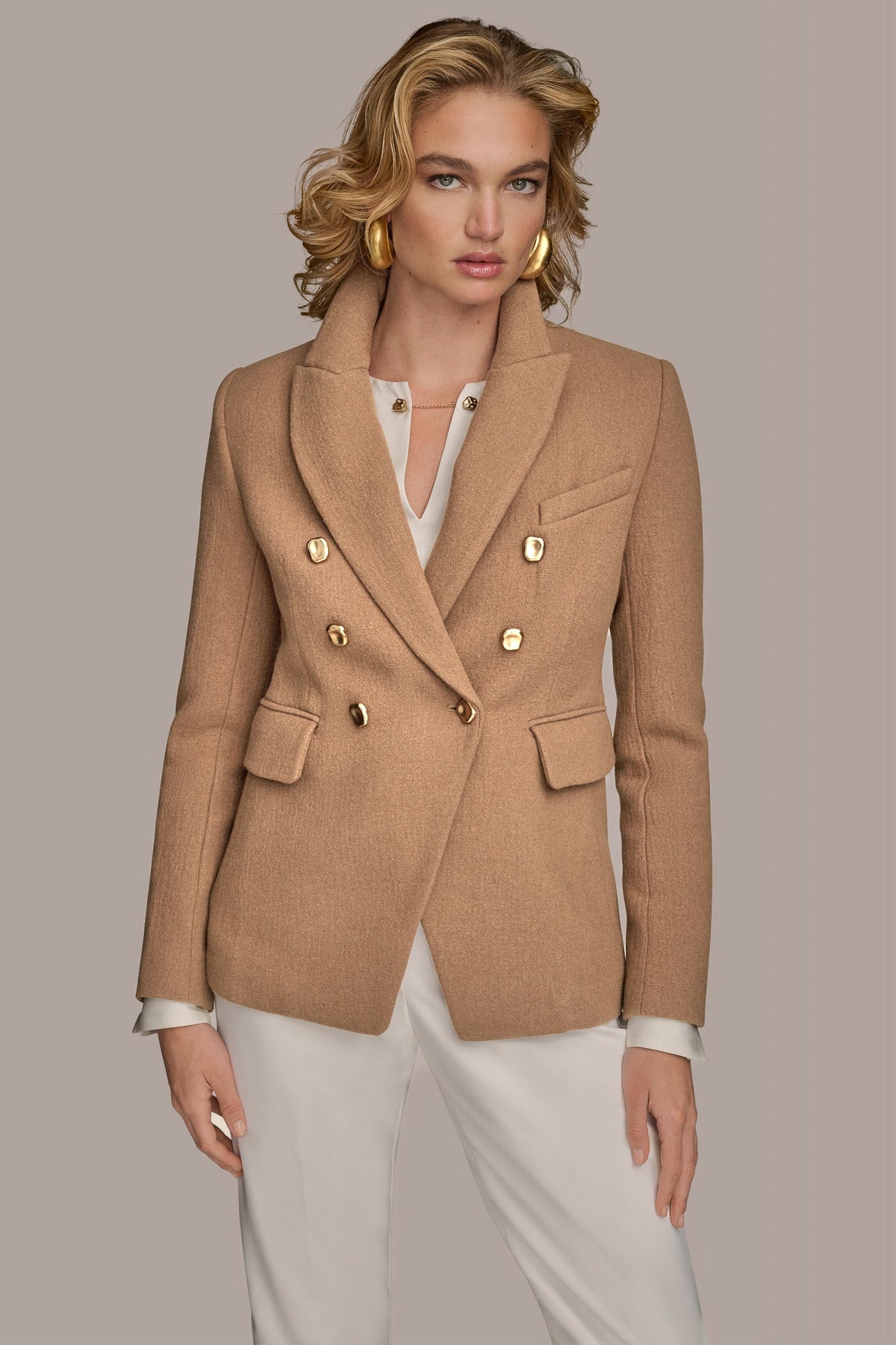 Donna Karan WOOL BLAZER JACKET