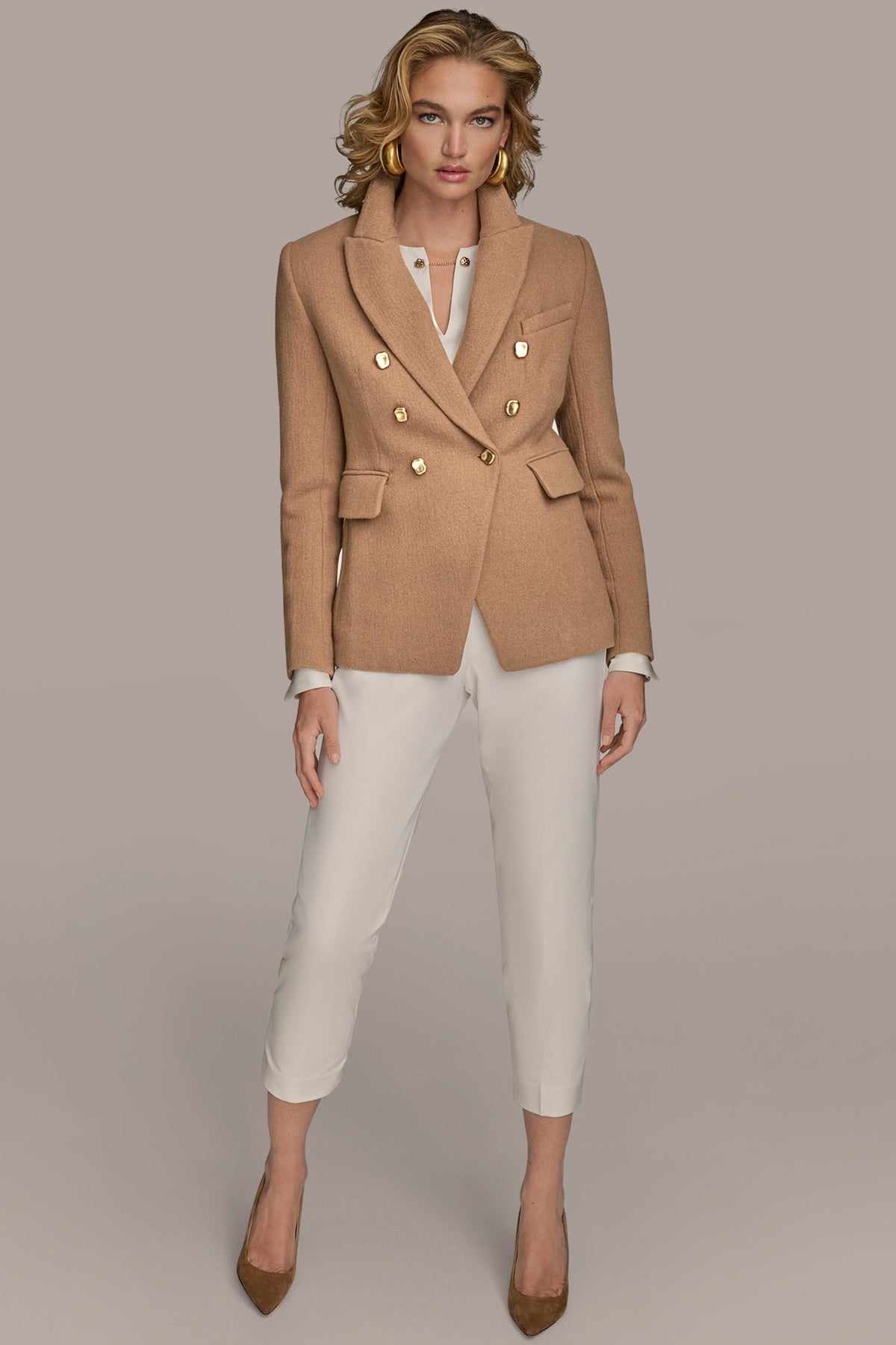 Donna Karan WOOL BLAZER JACKET