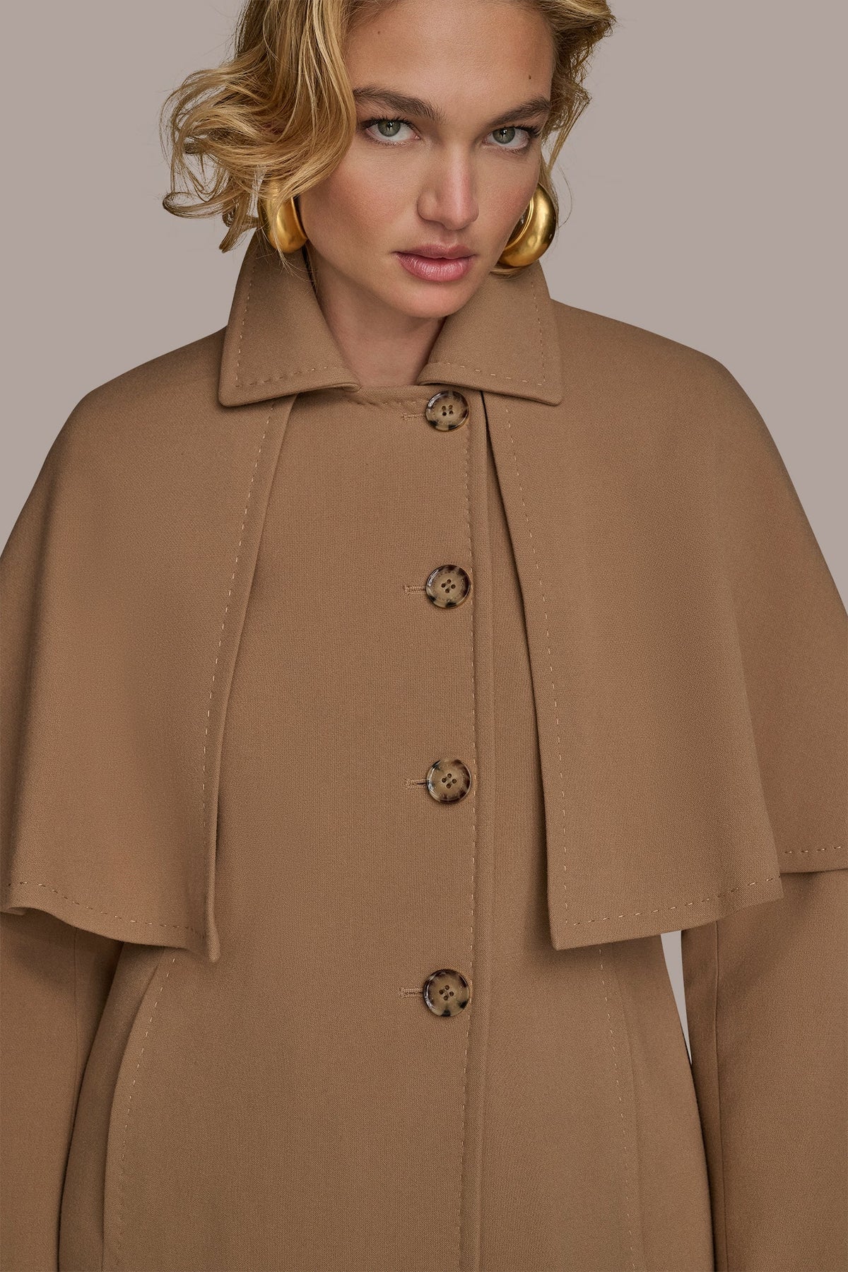 Donna Karan WATER REPELLENT CREPE CAPELET