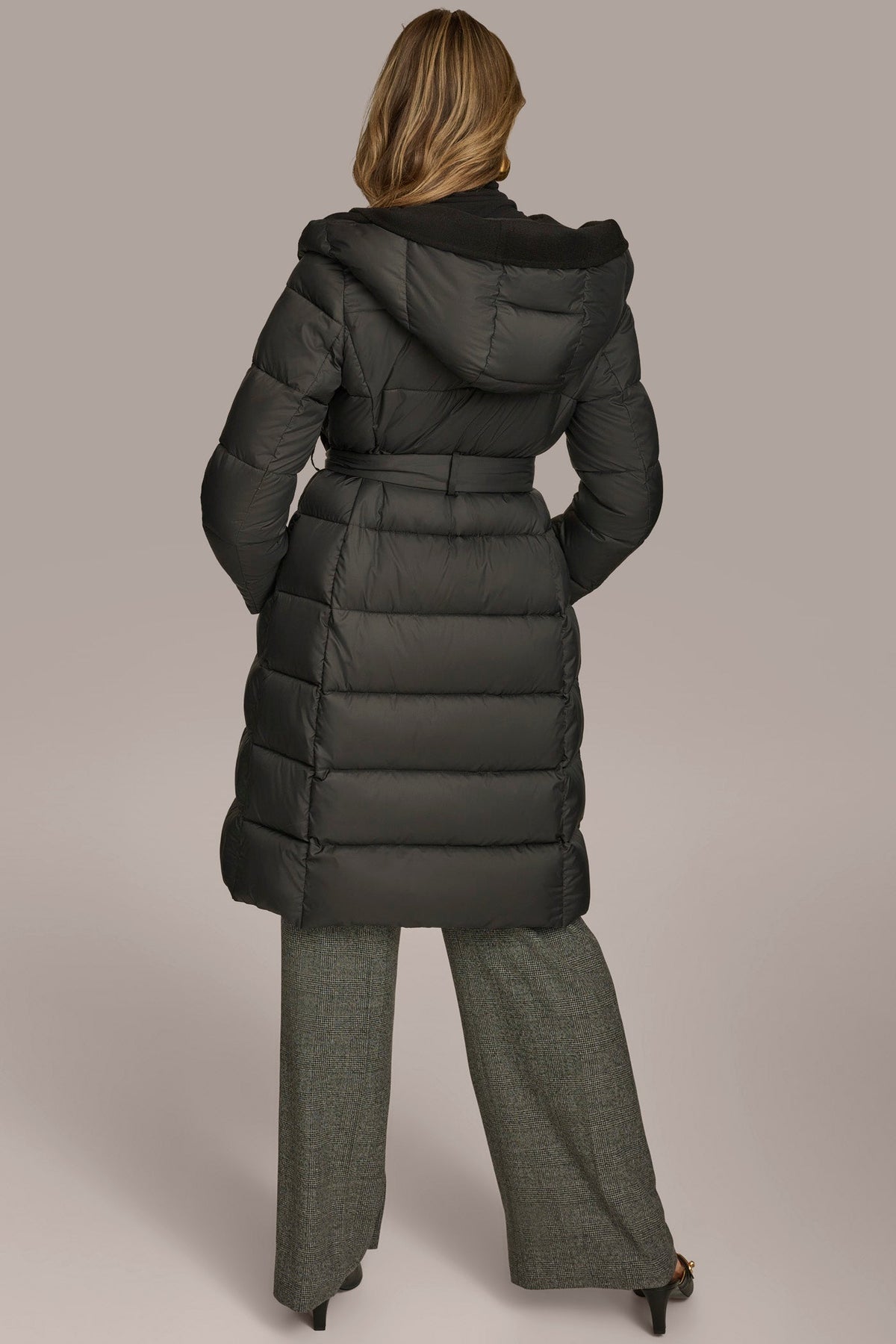 Donna Karan TIE WAIST PUFFER