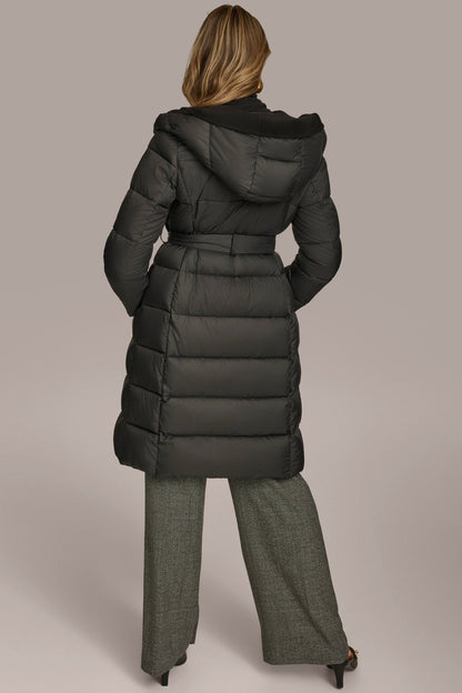 Donna Karan TIE WAIST PUFFER