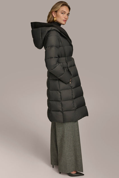 Donna Karan TIE WAIST PUFFER