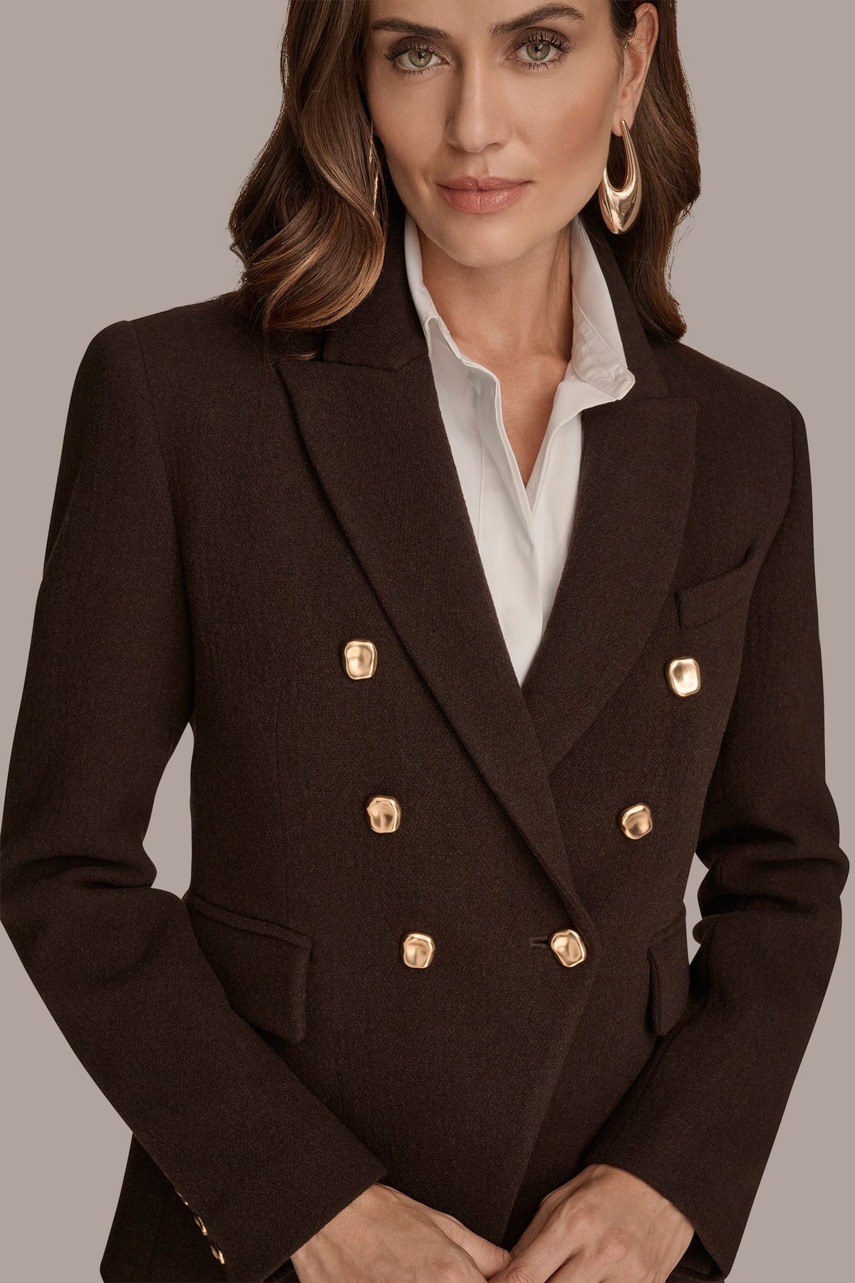 Donna Karan WOOL BLAZER JACKET