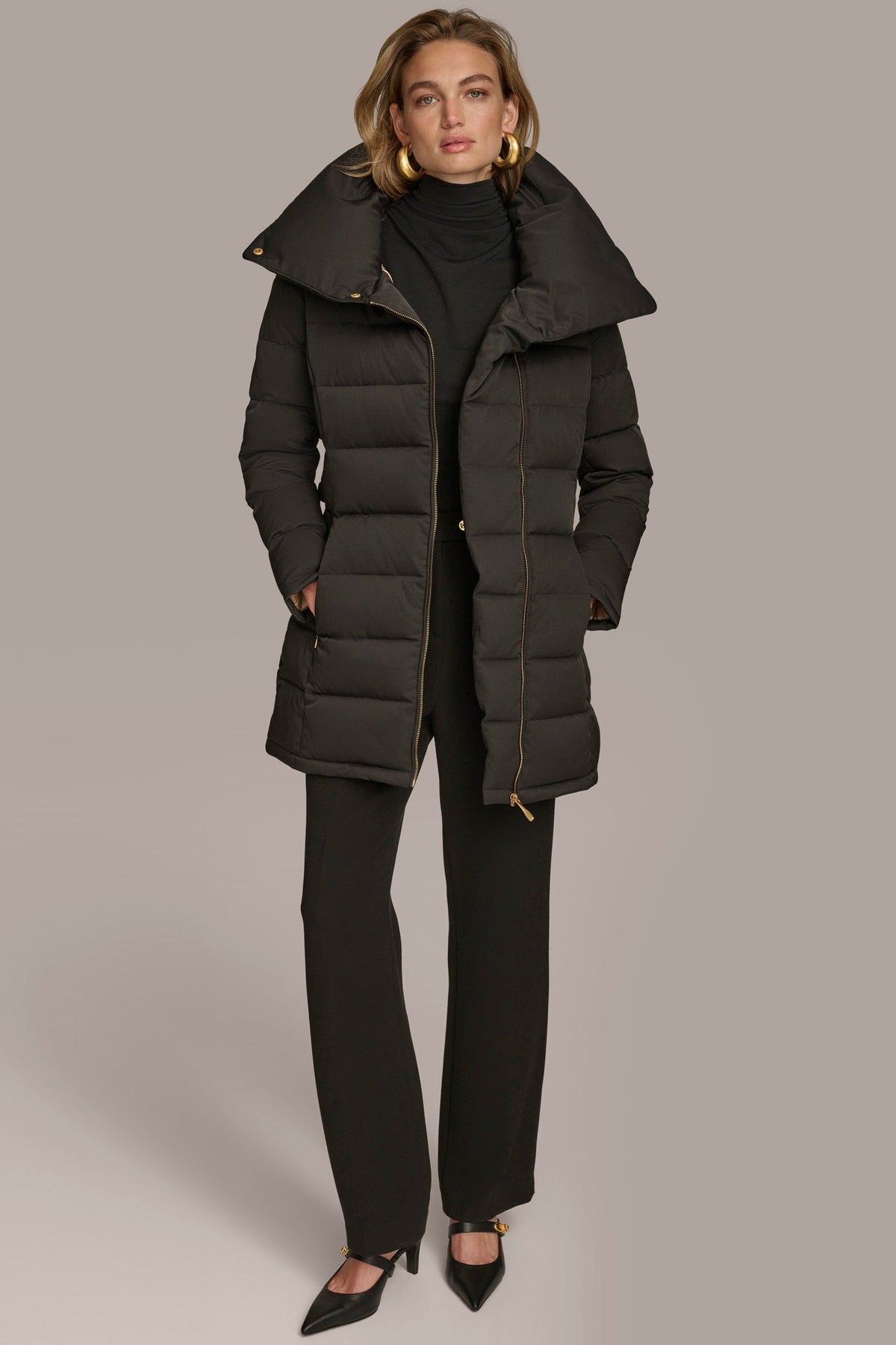 Donna Karan MIDI PUFFER