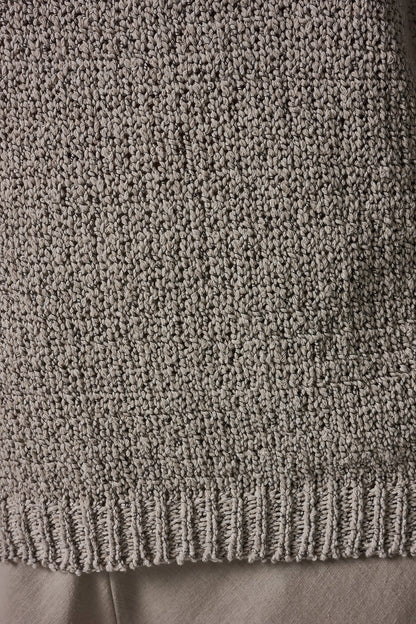 Donna Karan SHORT SLEEVE MÉLANGE EASY SWEATER