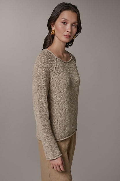 Donna Karan LONG SLEEVE EASY SWEATER