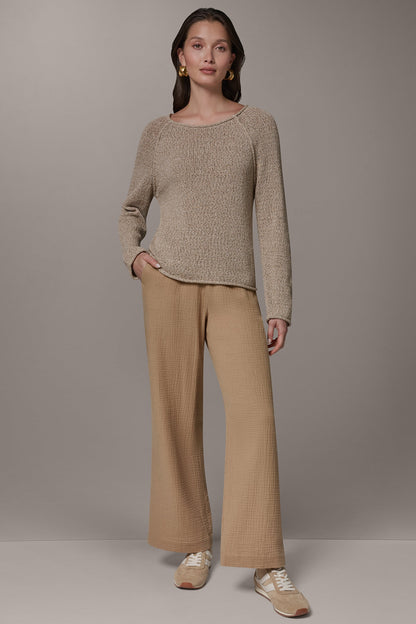 Donna Karan LONG SLEEVE EASY SWEATER