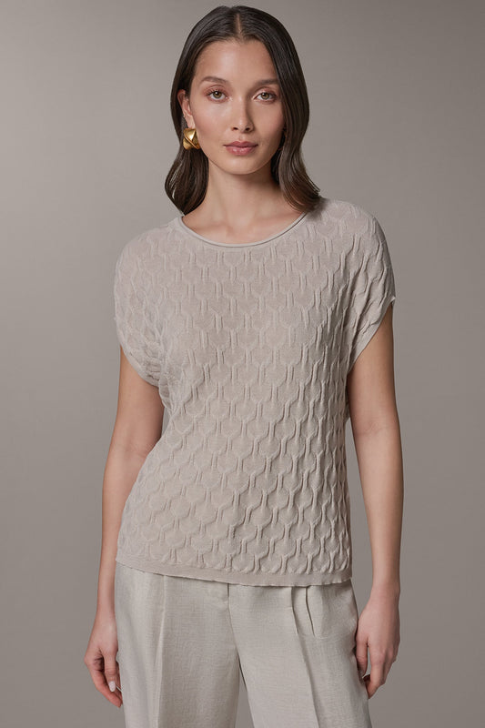 Donna Karan CAP SLEEVE SWEATER