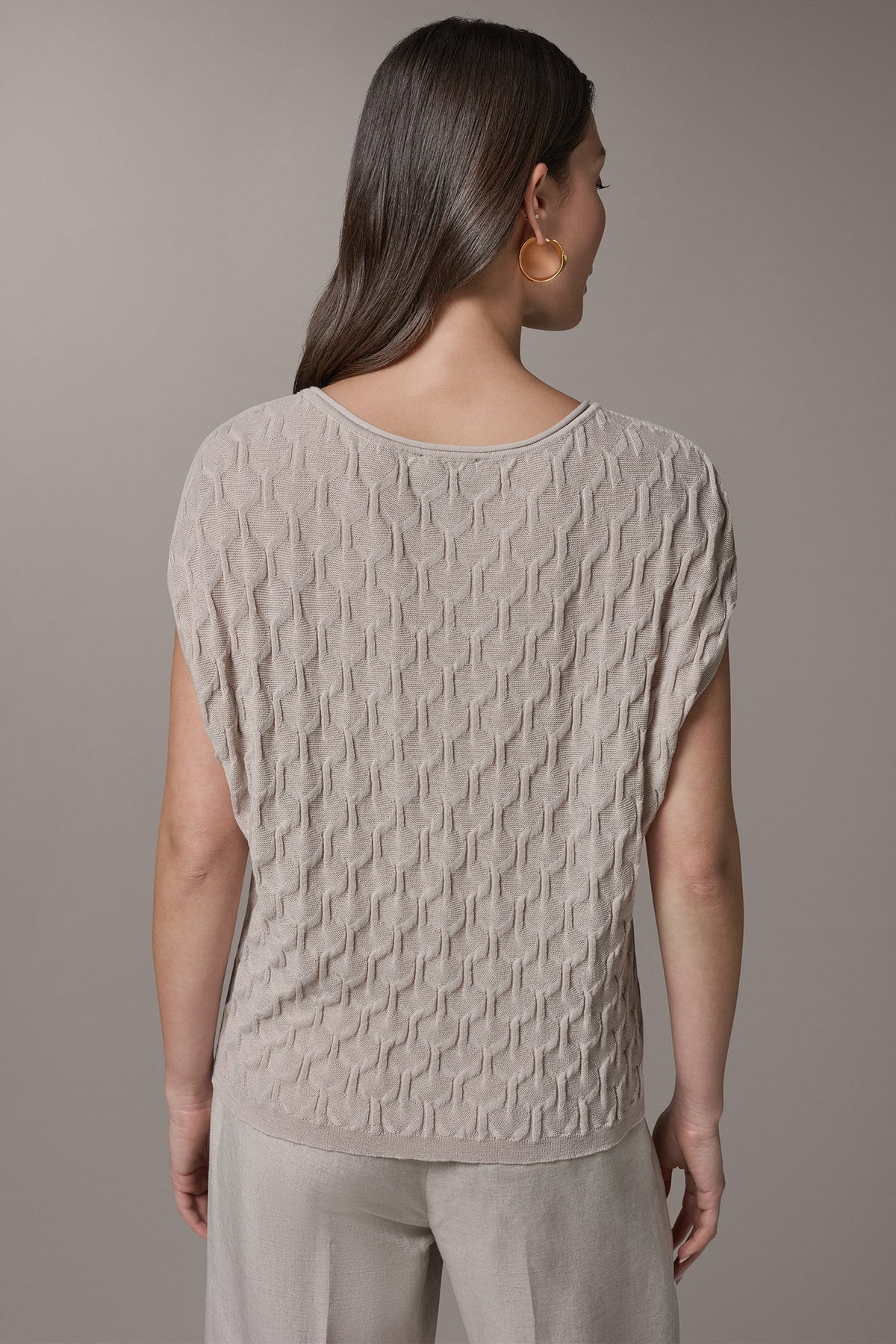 Donna Karan CAP SLEEVE SWEATER