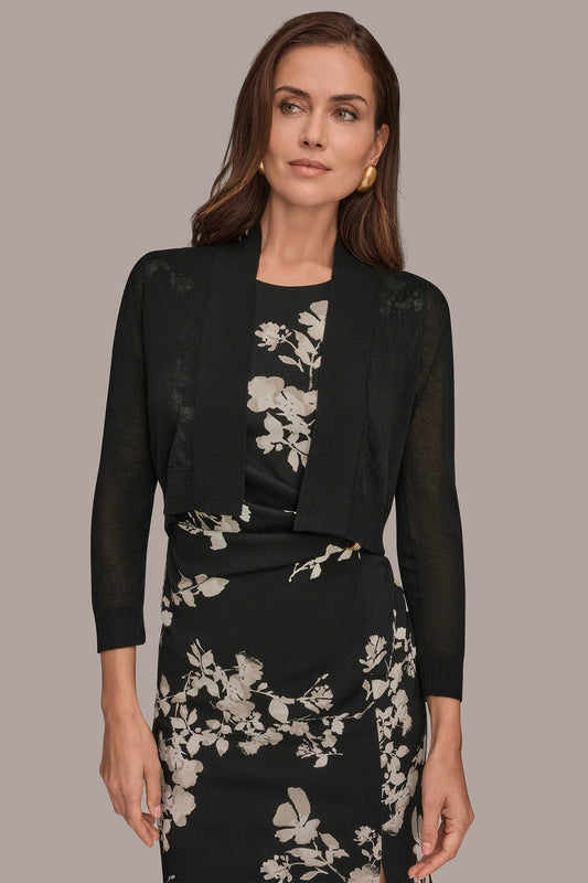 Donna Karan OPEN-FRONT SHRUG